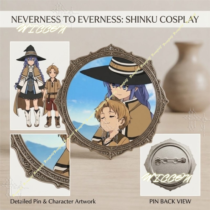 Pin Button Badge - ​​Anime Mushoku Tensei Jobless Reincarnation Character