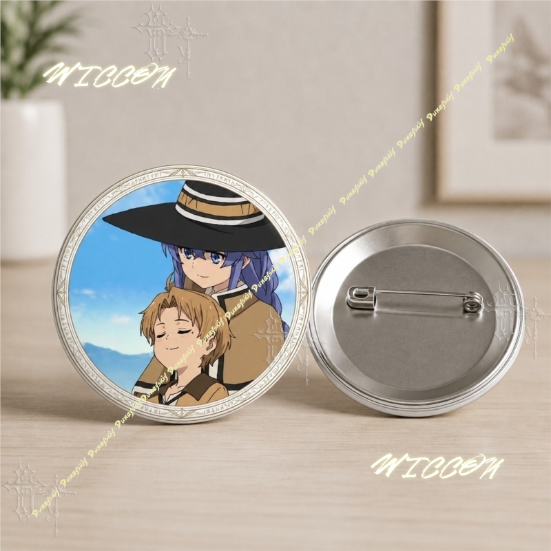 ​​Anime Mushoku Tensei Jobless - đánh giá và giá Pin Button Badge