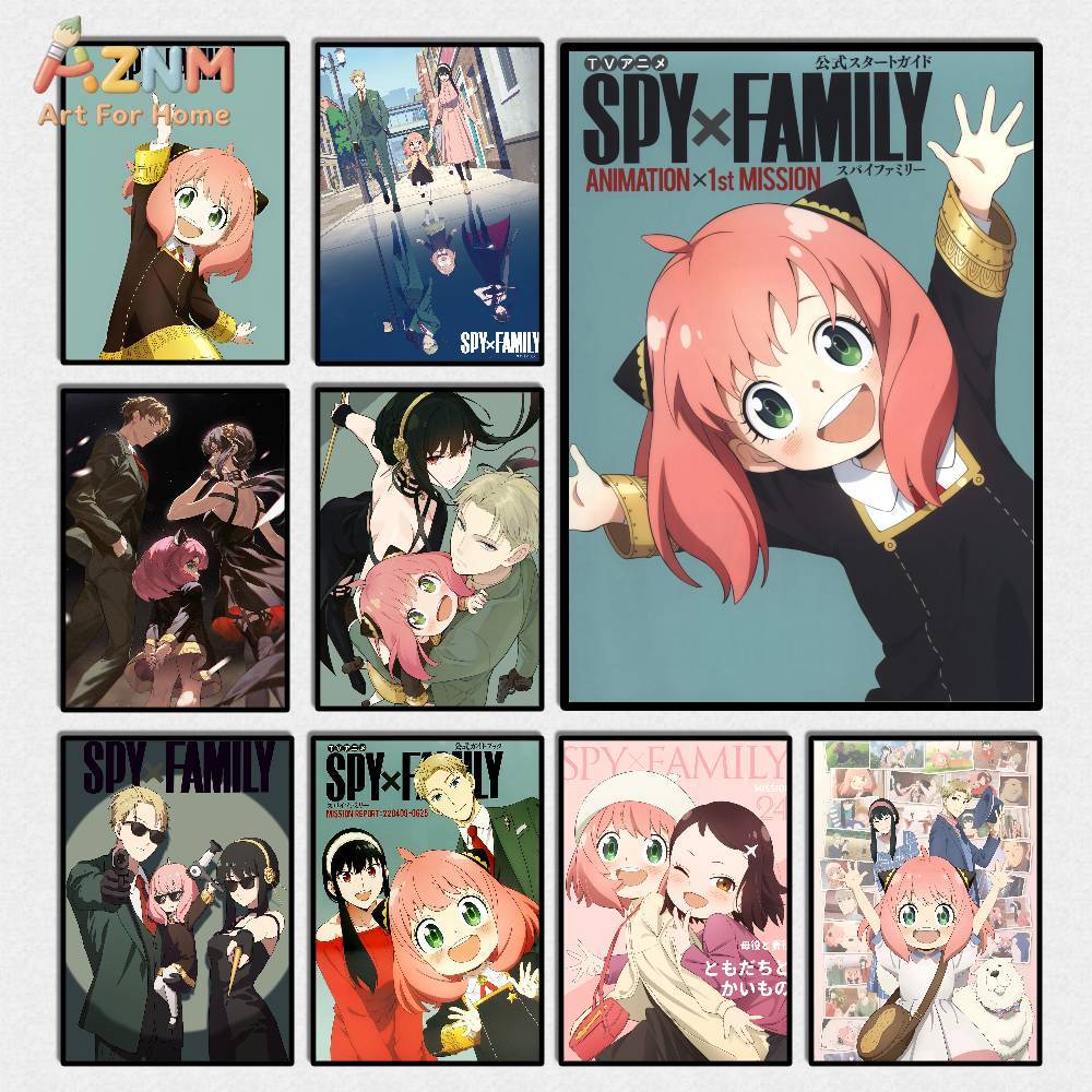 AZNM Spy x Family Anime Canvas - đánh giá và giá Anime Merchandise Posters