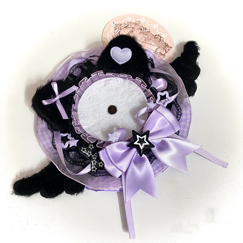 Black Plush Cat Ear Round Lace - đánh giá và giá Unique Anime Merchandise